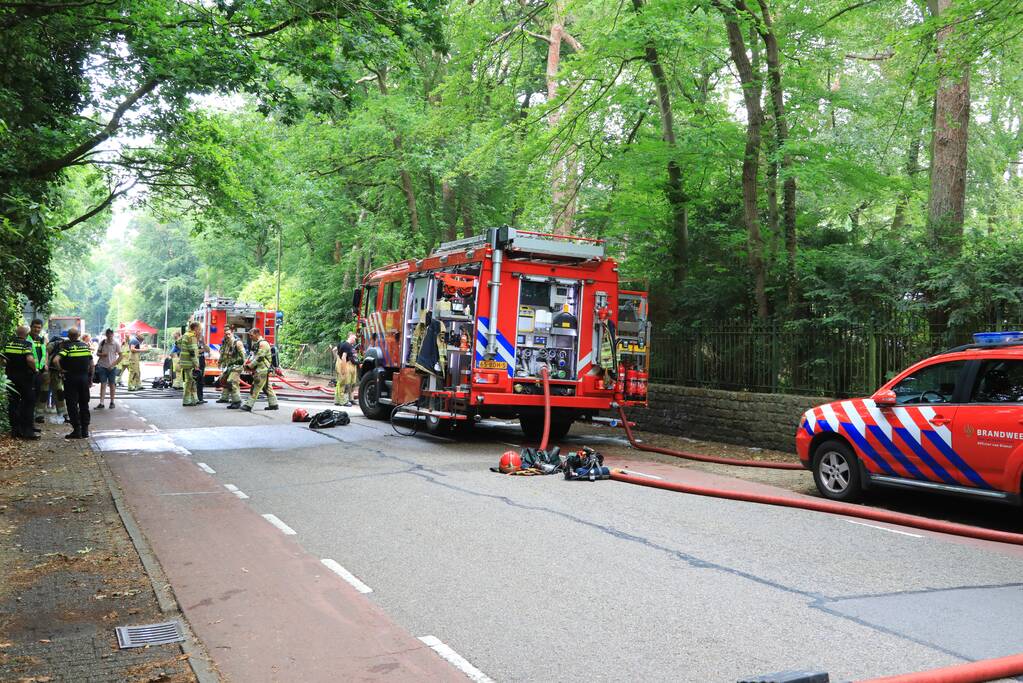 Grote brand in leegstaande villa
