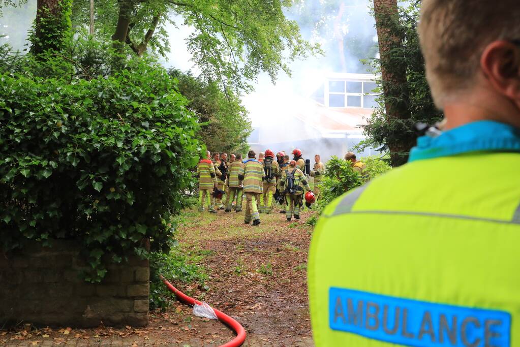 Grote brand in leegstaande villa