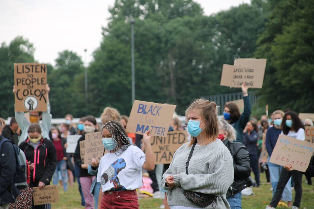 Veel politie voor demonstratie Black Lives Matters