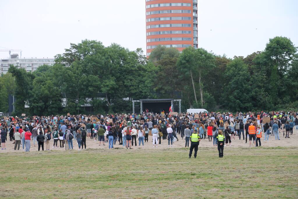 Veel politie voor demonstratie Black Lives Matters