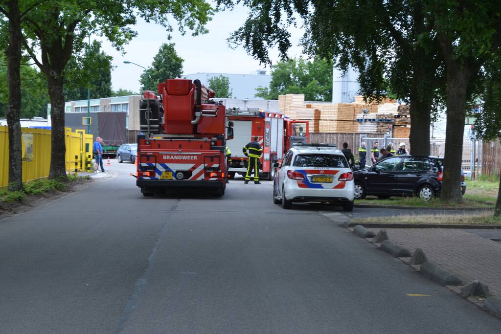 Brand op industrieterrein