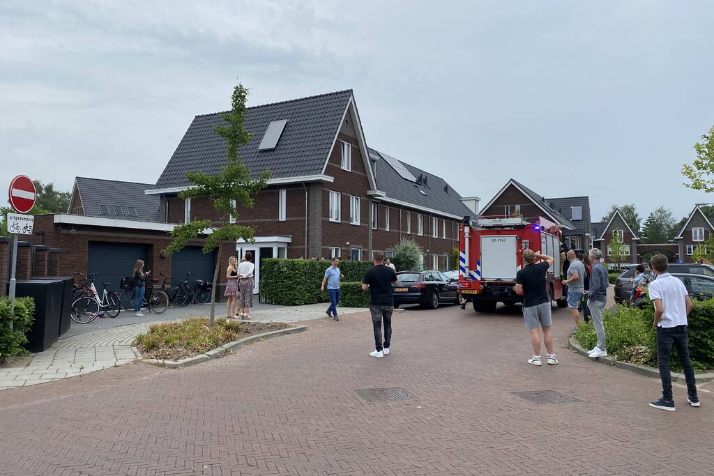 Gasbarbecue vliegt in brand