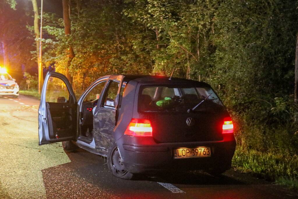Personenauto total loss na eenzijdige botsing