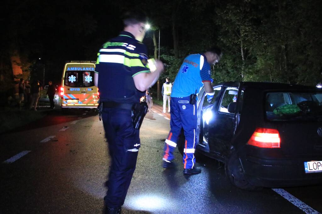 Personenauto total loss na eenzijdige botsing