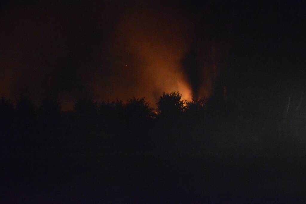 Grote brand verwoest loods