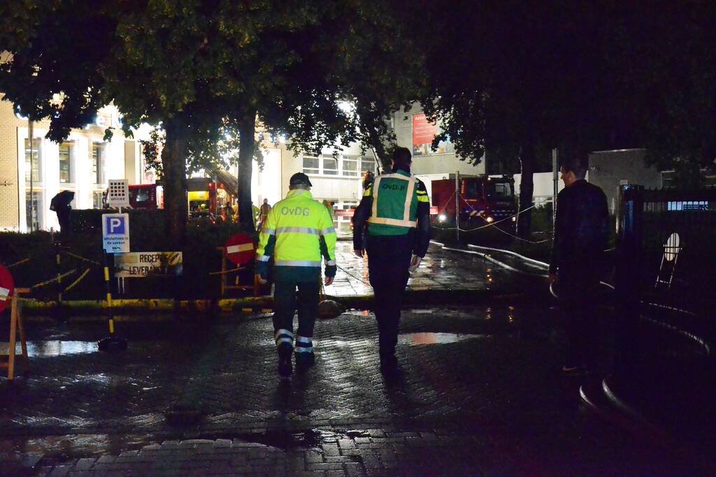 Brand in spouwmuur van Oranje Nassau College