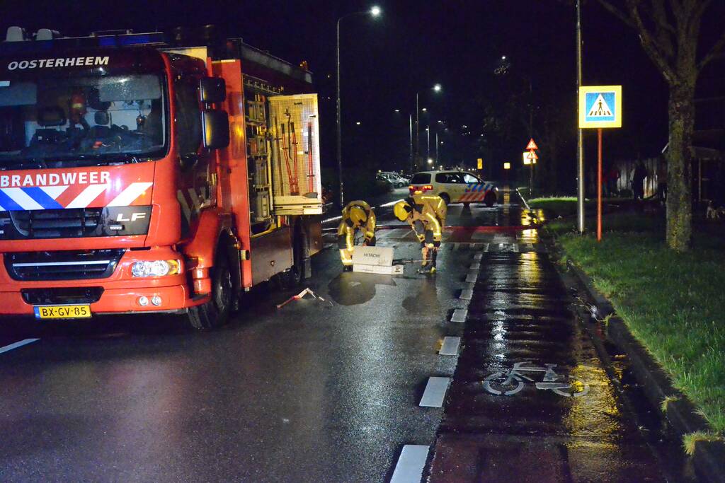 Brand in spouwmuur van Oranje Nassau College