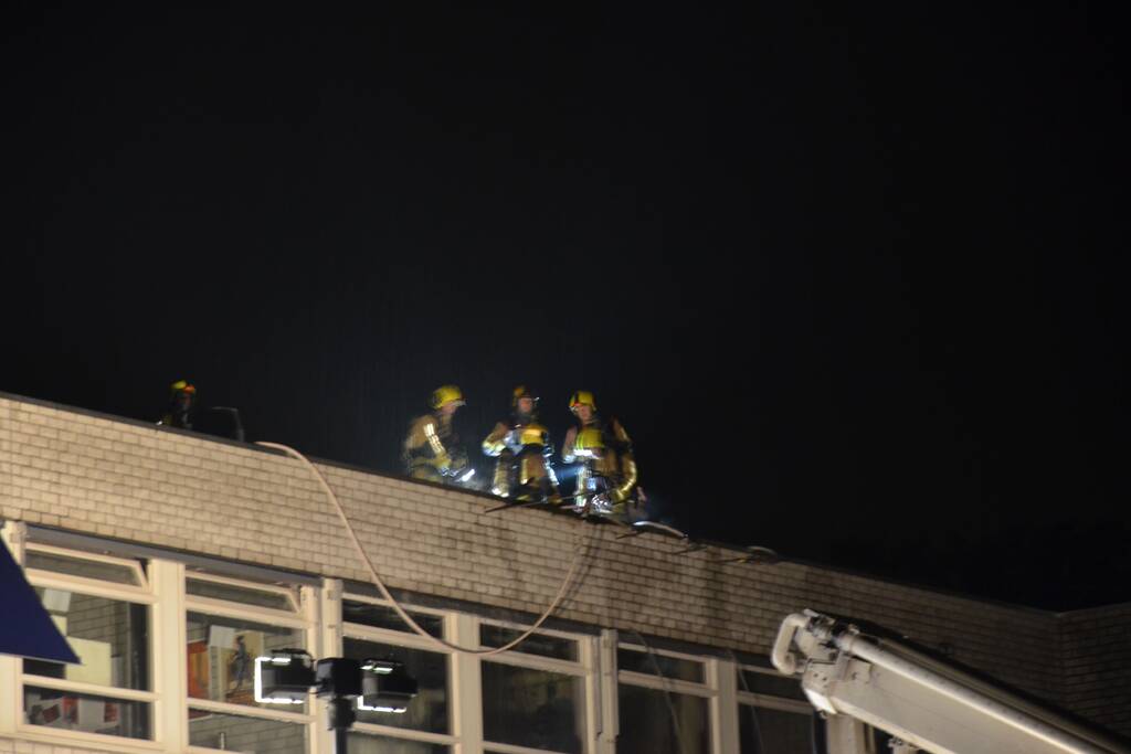Brand in spouwmuur van Oranje Nassau College