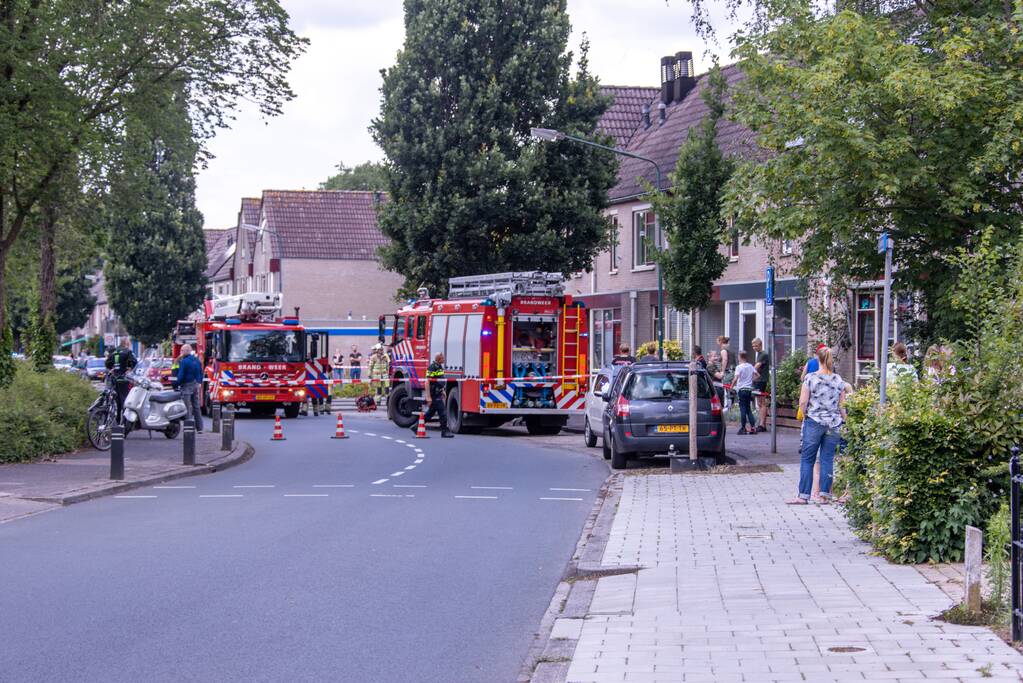 Brand in keuken van woning