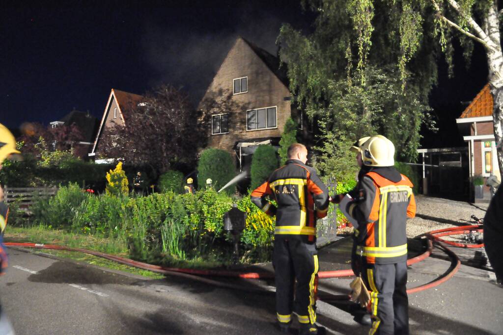 Grote brand in vrijstaande woning