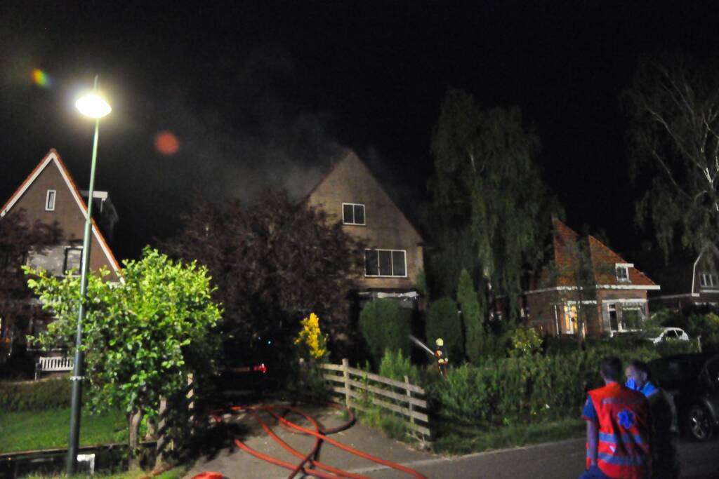 Grote brand in vrijstaande woning