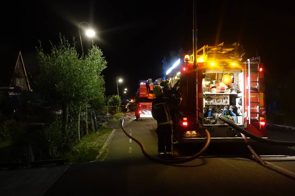 Grote brand in vrijstaande woning