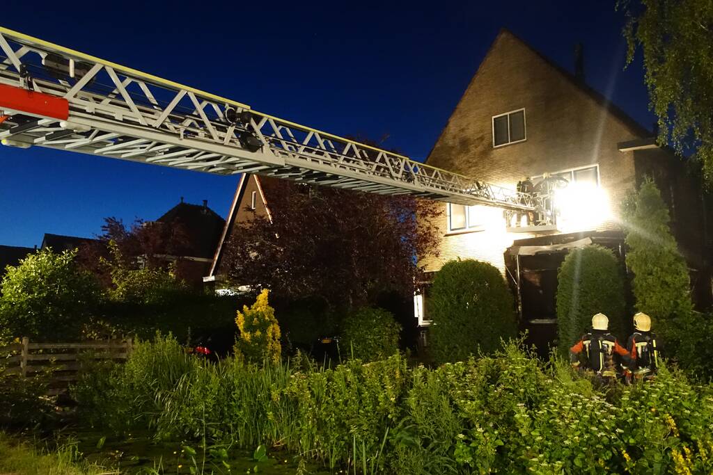 Grote brand in vrijstaande woning