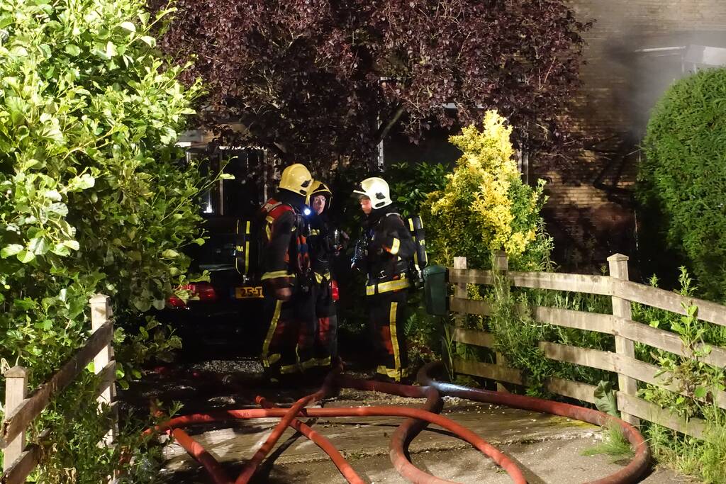 Grote brand in vrijstaande woning