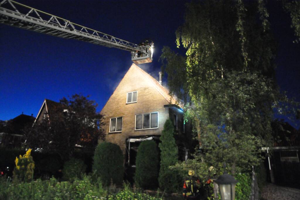 Grote brand in vrijstaande woning
