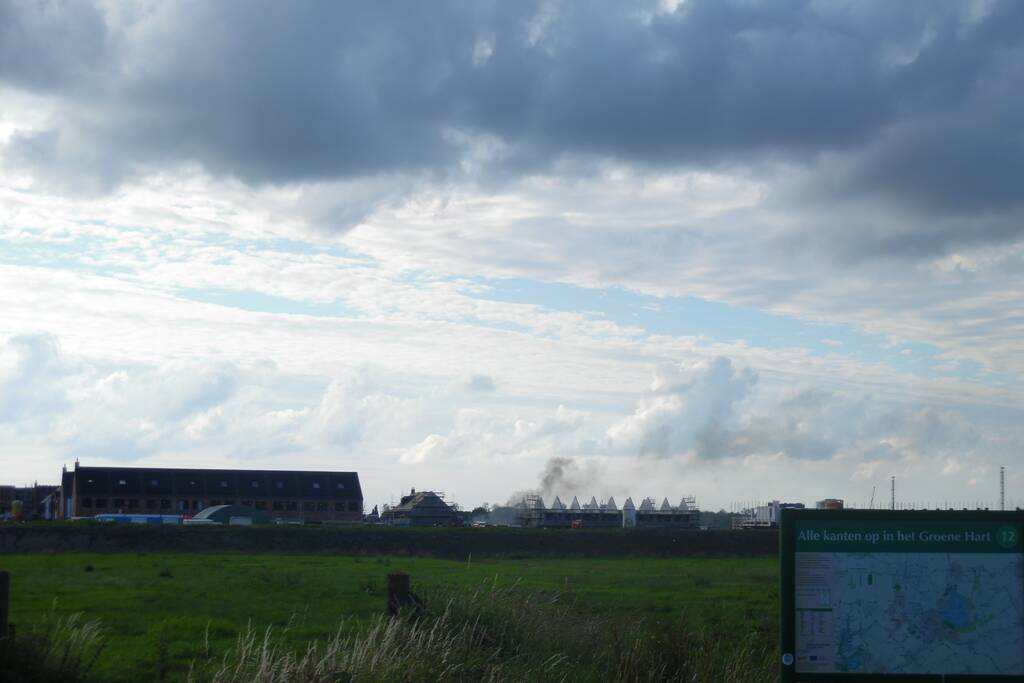 Enorme knal na brand op bouwplaats