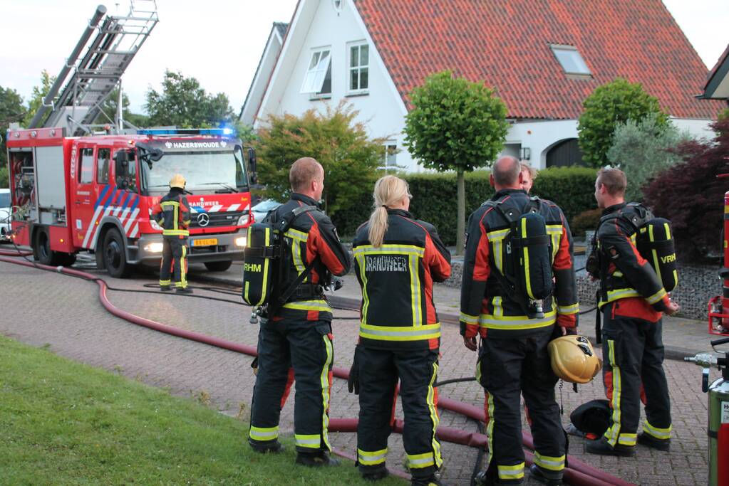 Flinke brand in schuur