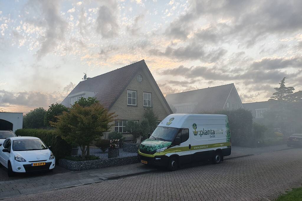 Flinke brand in schuur