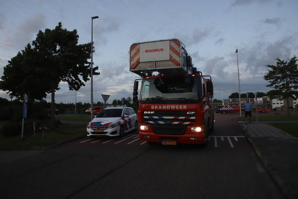 Flinke brand in schuur