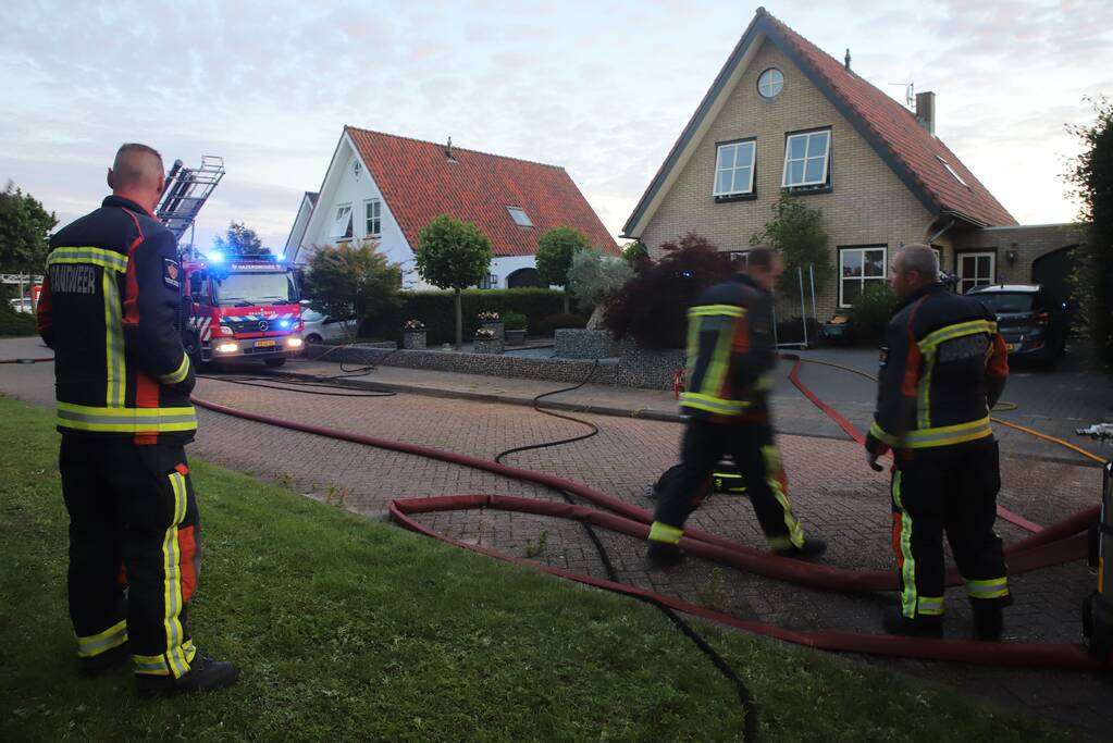 Flinke brand in schuur