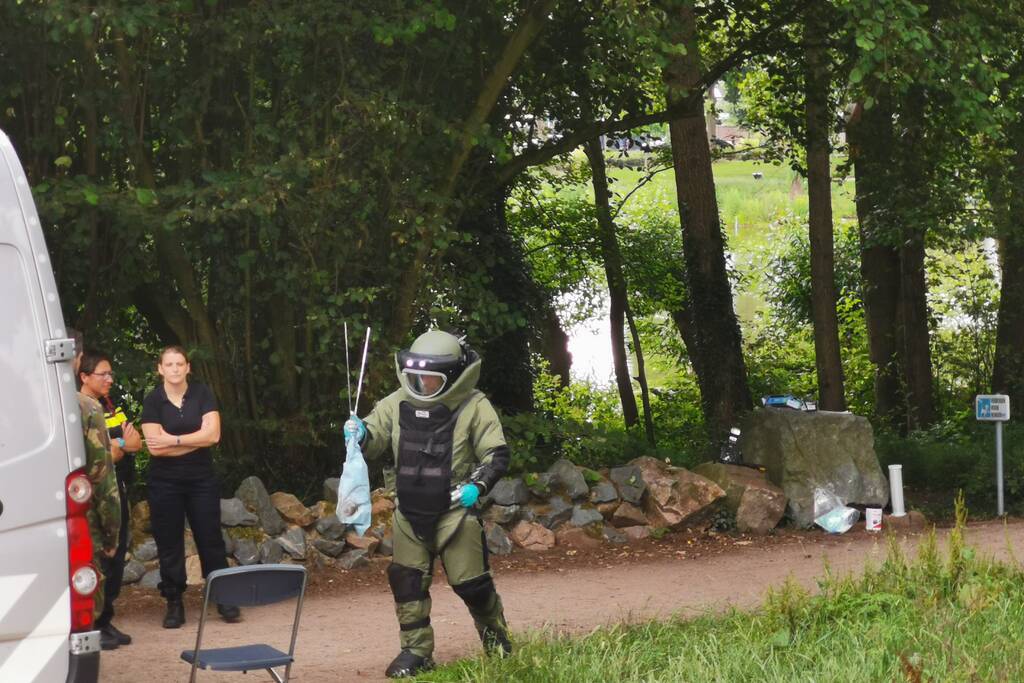Tas met verdachte stof Proosdijpark tot ontploffing gebracht