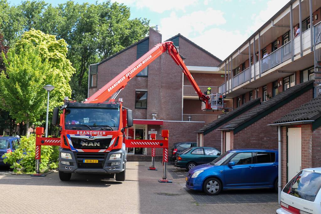Brandweer haalt patiënt naar beneden vanwege werkzaamheden lift