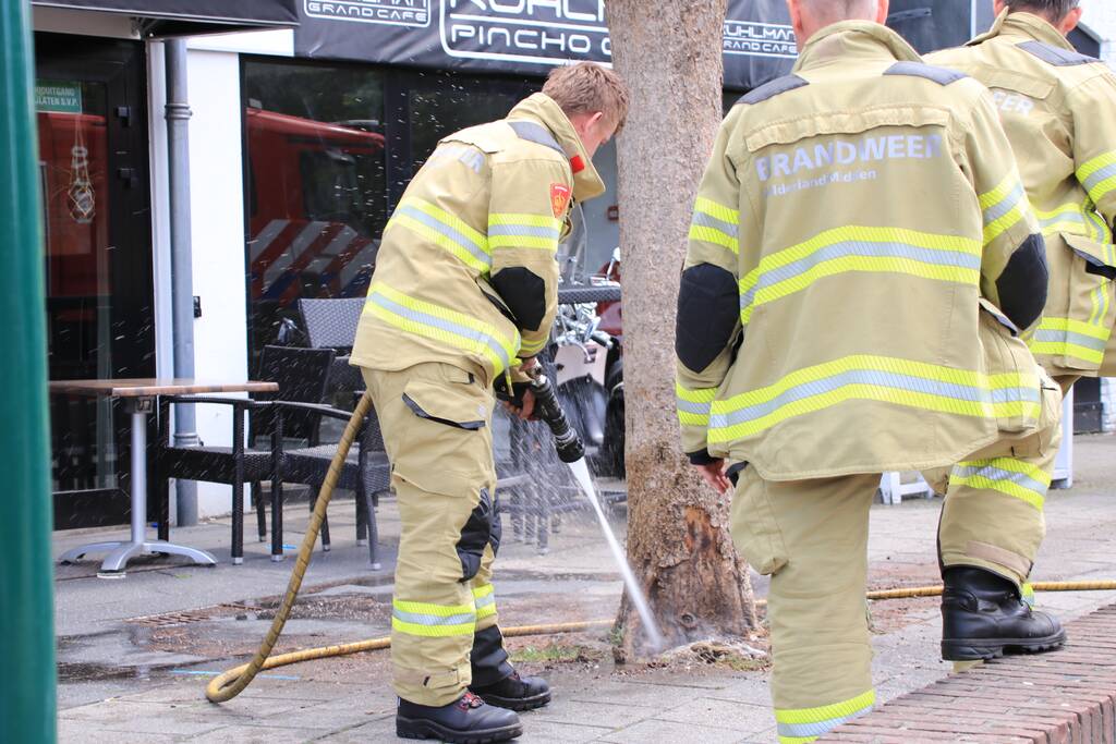 Boom op terras van Pincho-Café Kuhlman vliegt in brand