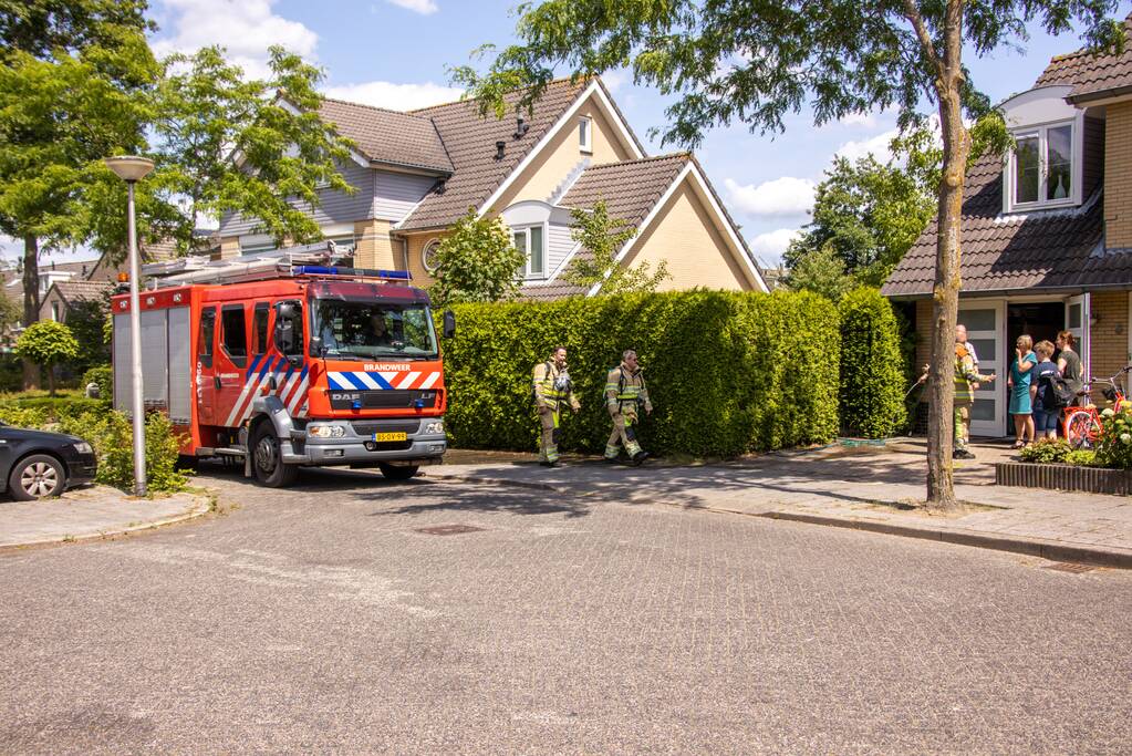Bewoner voorkomt brand in coniferenhaag