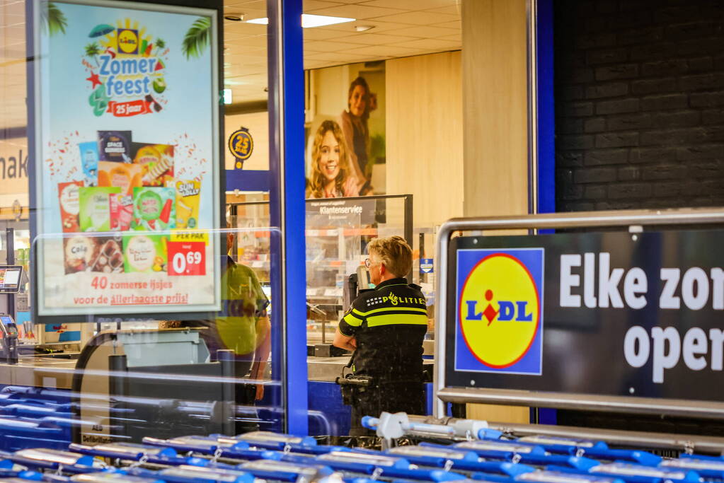 Lidl-supermarkt overvallen, tieners aangehouden
