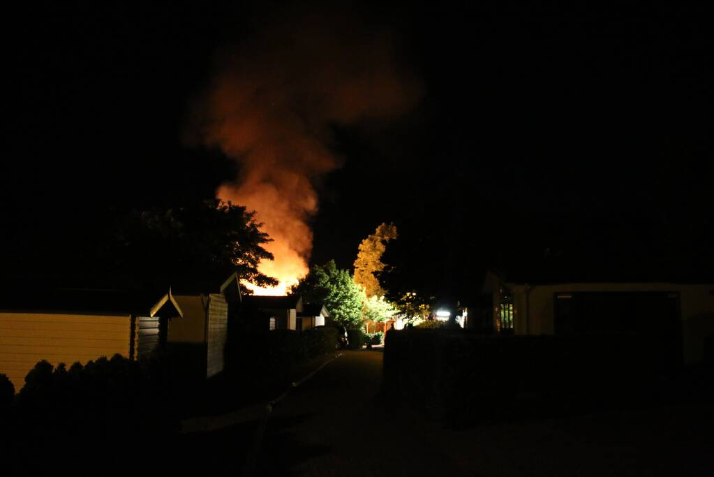 Felle uitslaande brand in chalet