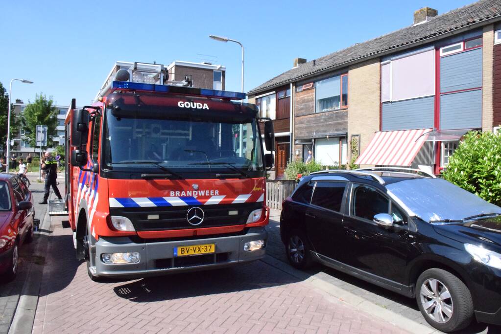 Gewonde bij brand in keuken