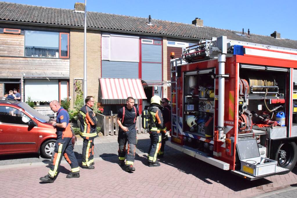 Gewonde bij brand in keuken