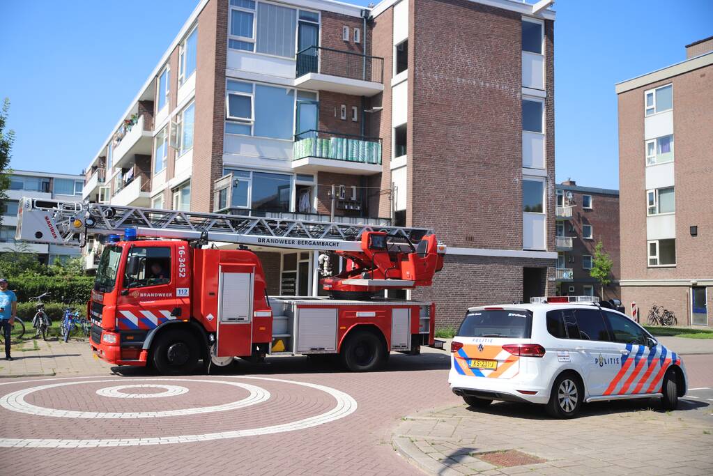 Gewonde bij brand in keuken