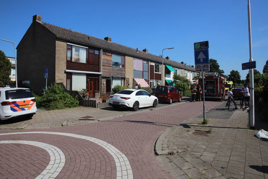 Gewonde bij brand in keuken