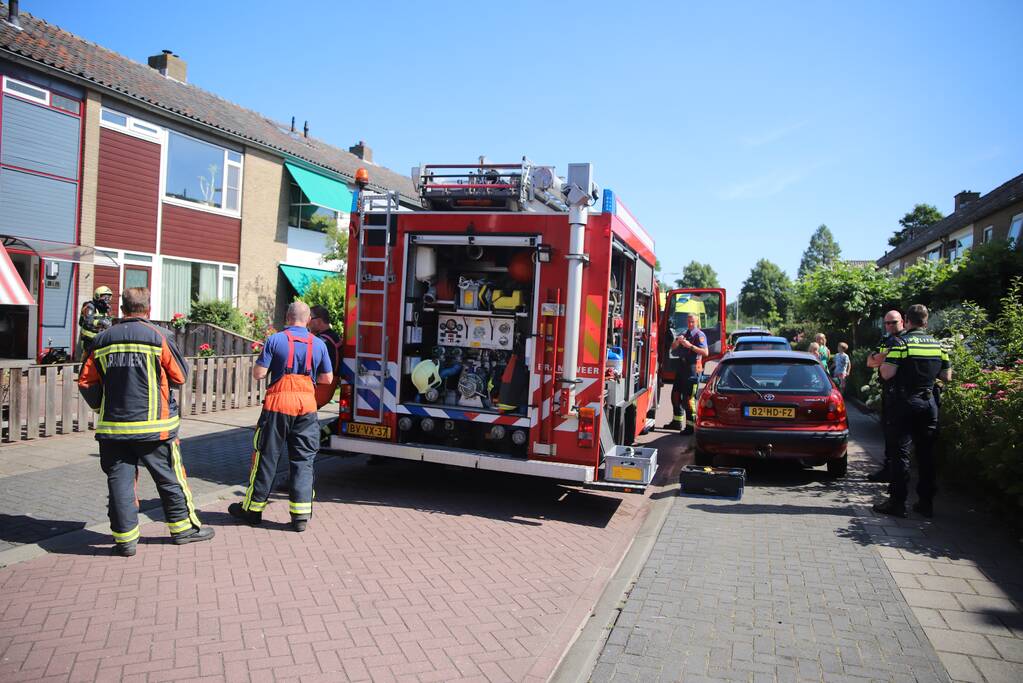 Gewonde bij brand in keuken