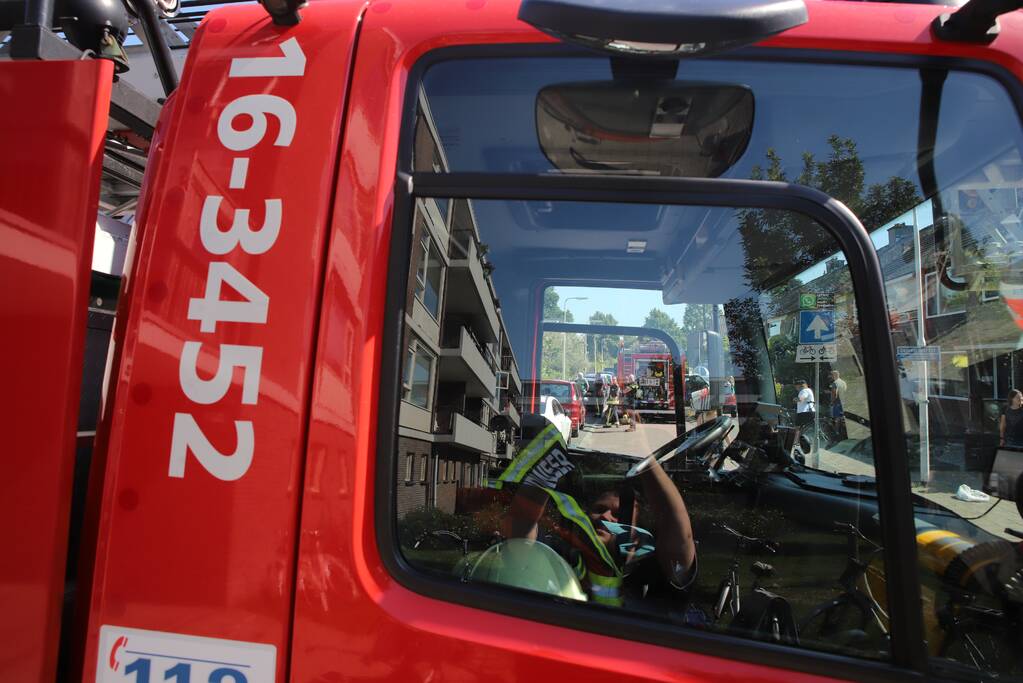 Gewonde bij brand in keuken