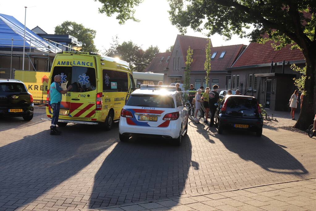 Aanrijding tussen auto en wielrenner