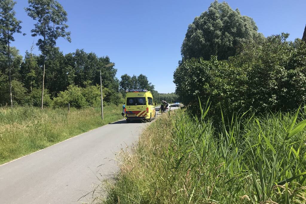 Fiets belandt in sloot bij eenzijdig ongeval
