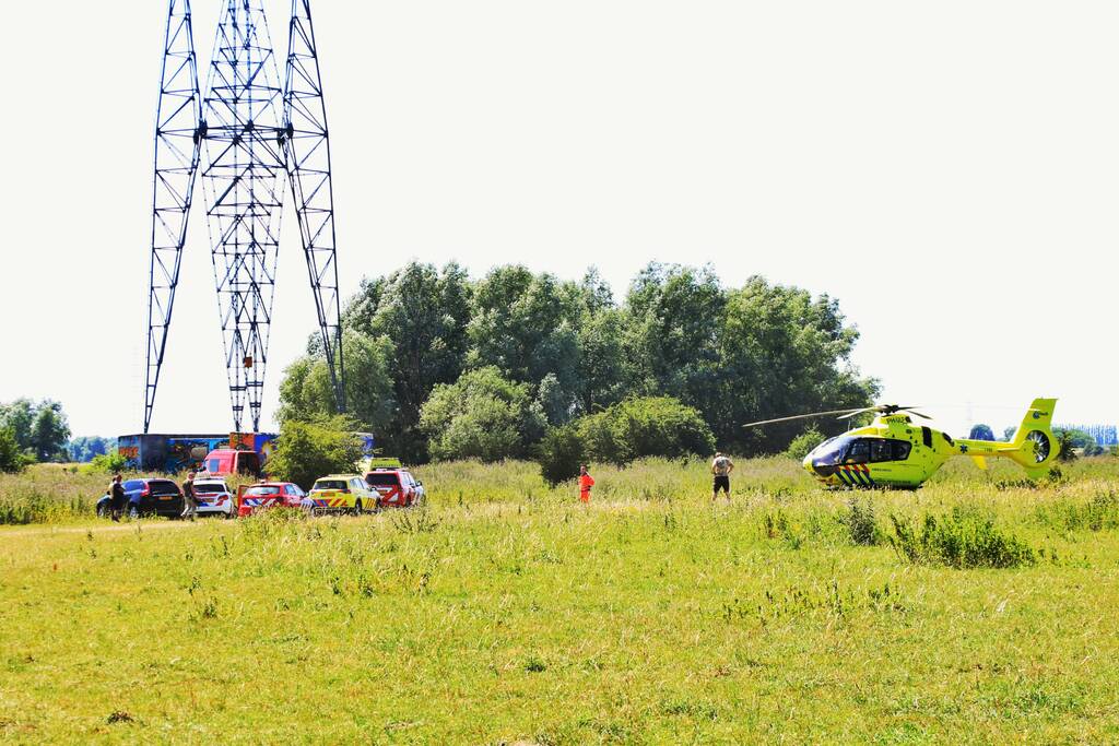 Traumahelikopter aanwezig bij grote zoekactie