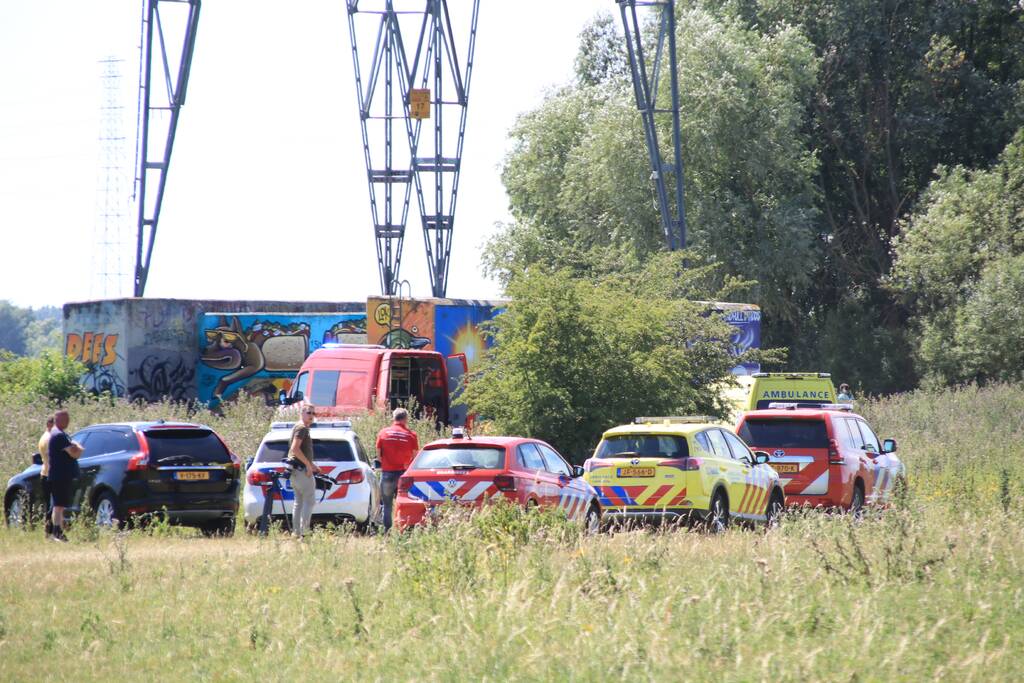 Traumahelikopter aanwezig bij grote zoekactie