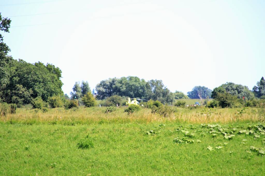 Traumahelikopter aanwezig bij grote zoekactie