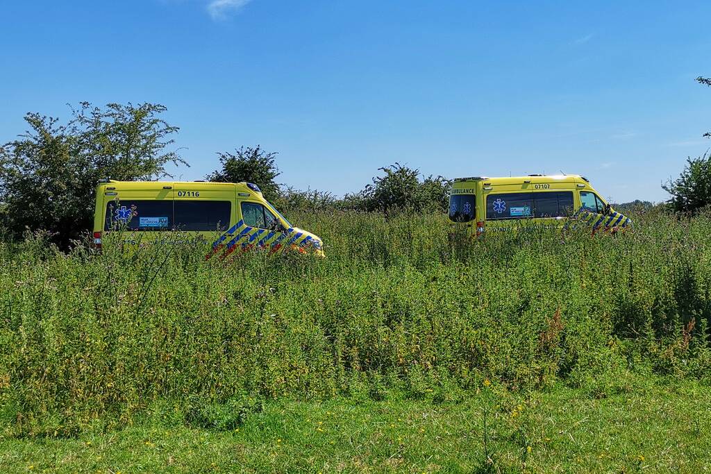 Traumahelikopter aanwezig bij grote zoekactie