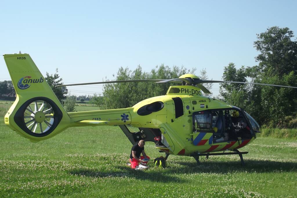 Traumahelikopter landt voor incident op boerderij