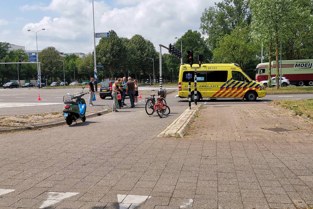 Fietser gewond na valpartij