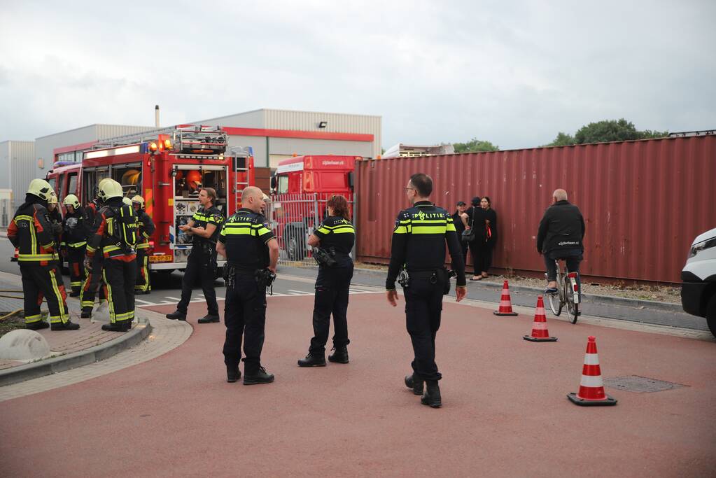 Oververhitting van luchtpomp zorgt voor kleine brand in bedrijfspand