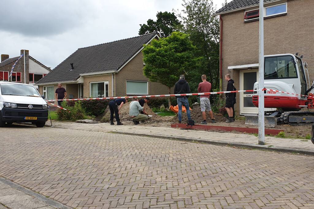 Menselijke botresten gevonden tijdens werkzaamheden bij woning