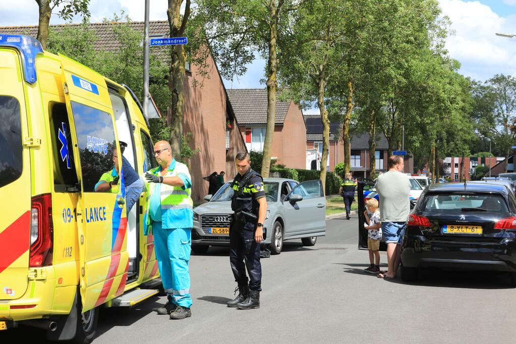 Overstekend kindje op fiets aangereden