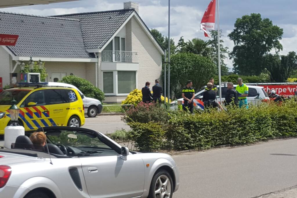 Motorrijder in botsing met auto