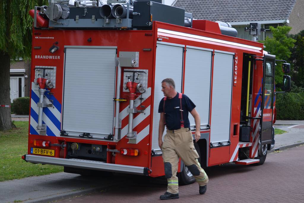 Brandweer redt eendenfamilie
