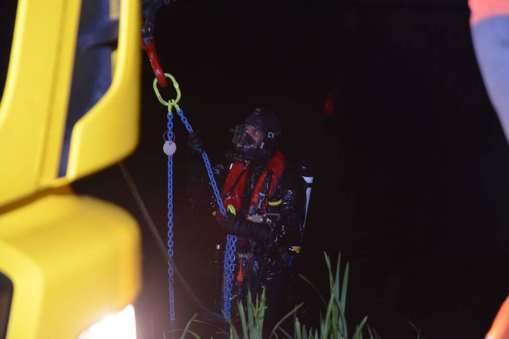 Gestolen auto in Aarkanaal aangetroffen